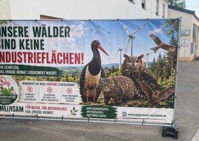 Neue Protestplakate der Bürgerinitiative Marxheim-Schweinspoint Bild 1